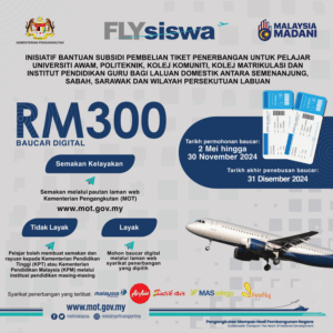 Malaysia government launches “FLYsiswa” Student Flight Subsidy