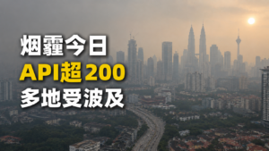 烟霾今日（8月28日）早上7时18站录得不健康API，斯里阿曼189全国最高，大吉隆坡雪隆槟城霹雳全线受波及