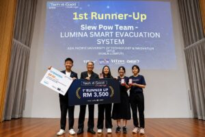 APU三名学生研发AI智能疏散系统，将疏散时间缩短58.6%，Tech 4 Good挑战赛夺亚军