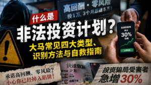 什么是非法投资计划？大马常见四大类型、识别方法与自救指南