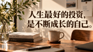 人生最好的投资，是不断成长的自己