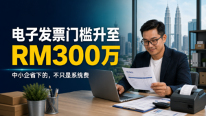 电子发票门槛升至RM300万：中小企省下的，不只是系统费